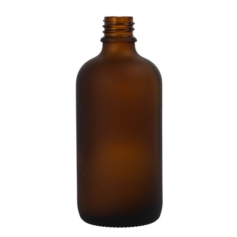 100ml Frosted Amber Glass Dropper Bottle - No Cap