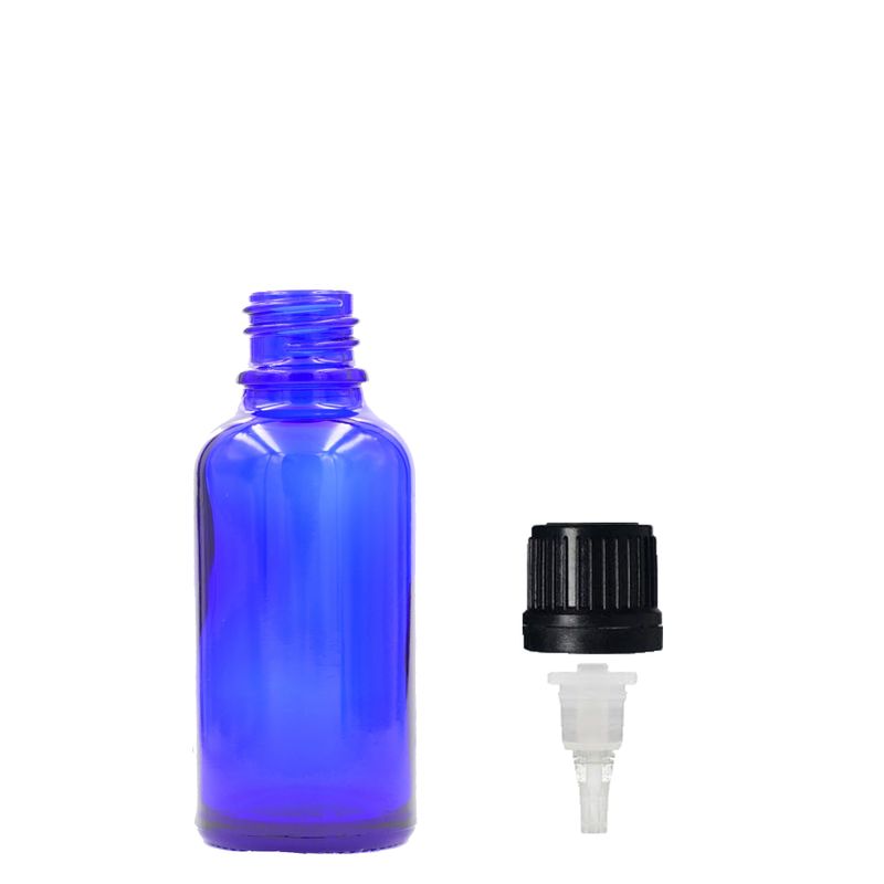 5ml Blue Glass Dropper Bottle with Dropper Cap