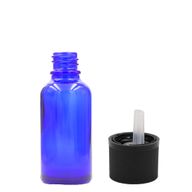 10ml Blue Glass Dropper Bottle  with Child Resistant Dropper Cap