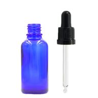 15ml Blue Glass Dropper Bottle  with Black T/E Pipette