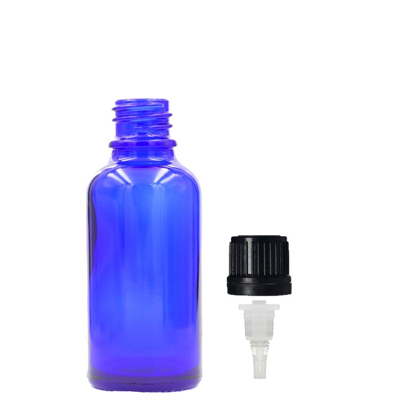 15ml Blue Glass Dropper Bottle with Dropper Cap