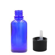30ml Blue Glass Dropper Bottle with Child Resistant Dropper Cap