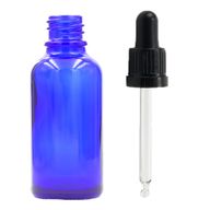 100ml Blue Glass Dropper Bottle with Black T/E Pipette