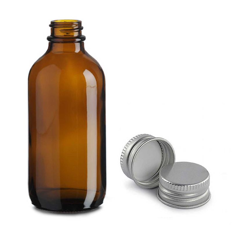 500ml Amber Glass Boston Bottle with Aluminium Cap