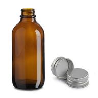 500ml Amber Glass Boston Bottle with Aluminium Cap