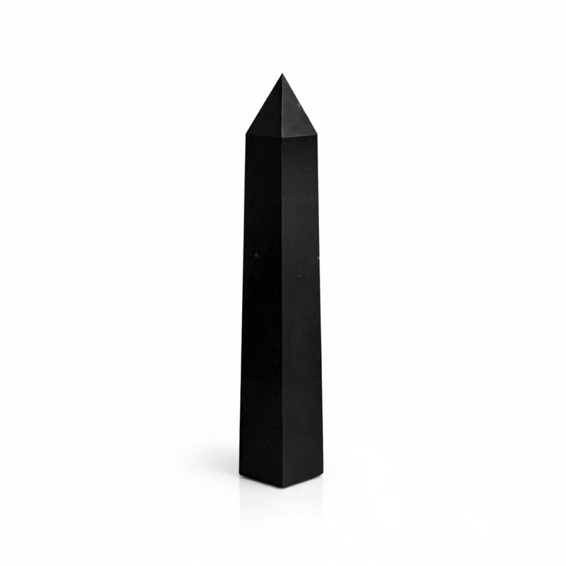 Gemstone Six Face Obelisk Points approx 17cm - Black Tourmaline