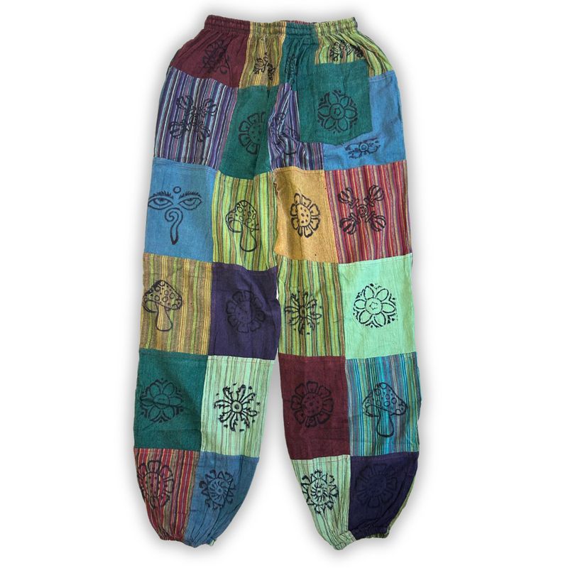 Mushroom Pants with Block Print Designs Starter Set with Free Clothes Rack