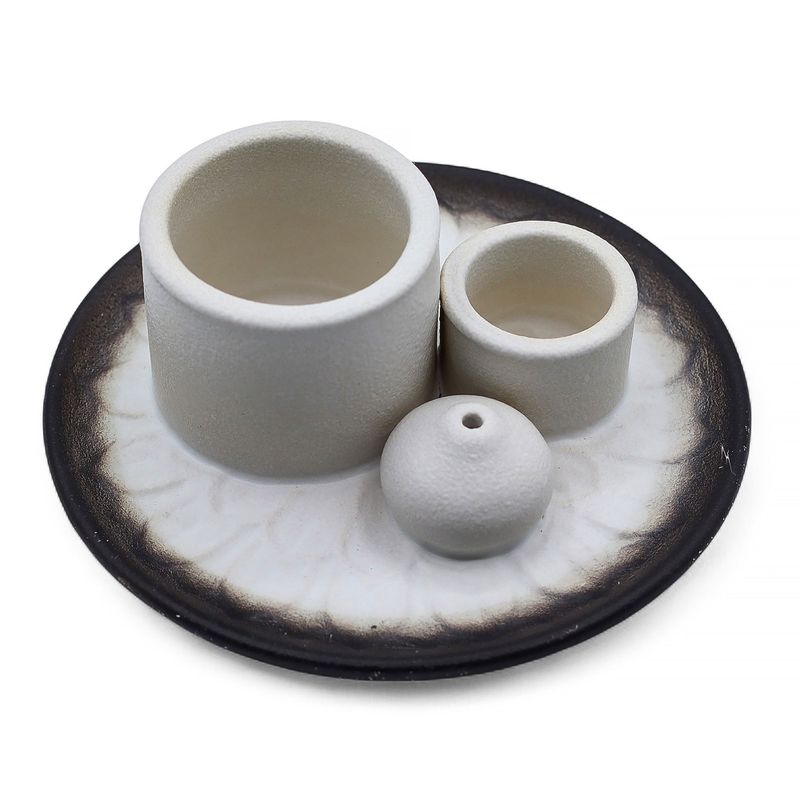 Ceramic Palo Santo & Smudge Holders, Incense & Smudge Sticks with Free Palo Santo Sticks