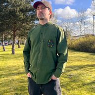 Nomad Sari Kathmandu Shirt - Forest Green - Medium