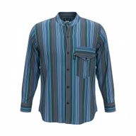 Nomad Sari Grandad Shirt - Turquoise - Medium