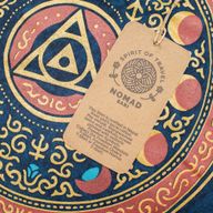 Nomad Sari Stonewashed Cotton T-Shirt - Stay Wild Moon Child - Blue - Small