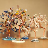 Gemstone Trees with Agate Base Starter Set