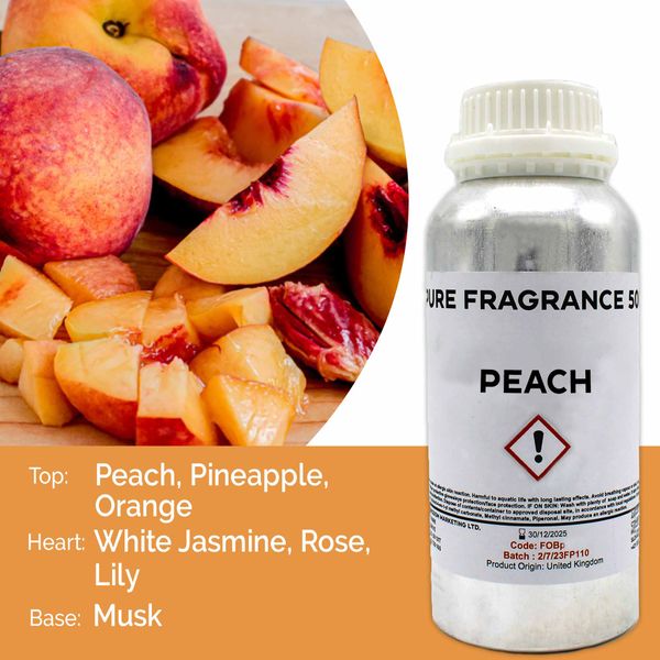 Peach Pure Fragrance Oil - 500ml