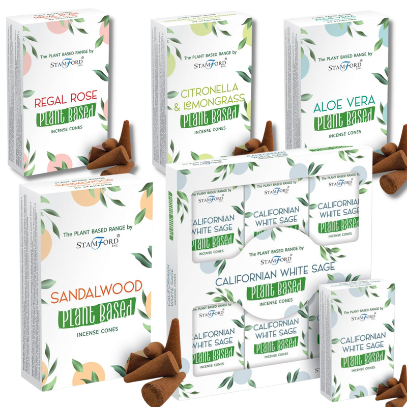 Stamford Premium Plant Based Incense Sticks & Cones & Fragrance Oils Starter Set