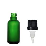 10ml Frosted Green Glass Dropper Bottle with Dropper Cap