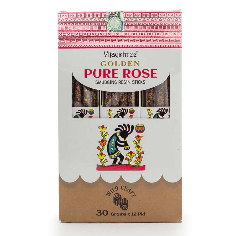 30g Golden Pure Rose Smudging Resin Sticks