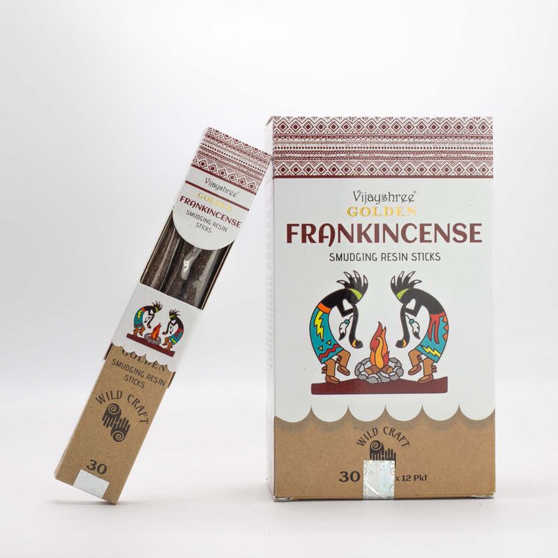 30g Golden Frankincense Smudging Resin Sticks