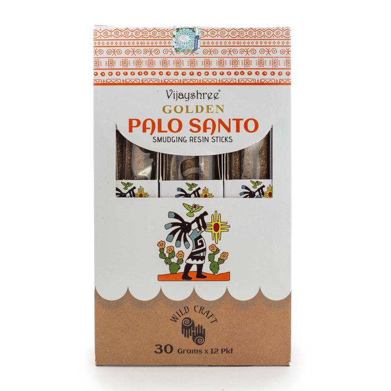30g Golden Palo Santo Smudging Resin Sticks