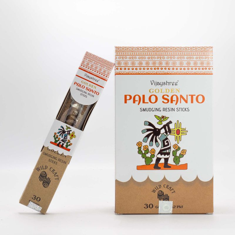 30g Golden Palo Santo Smudging Resin Sticks