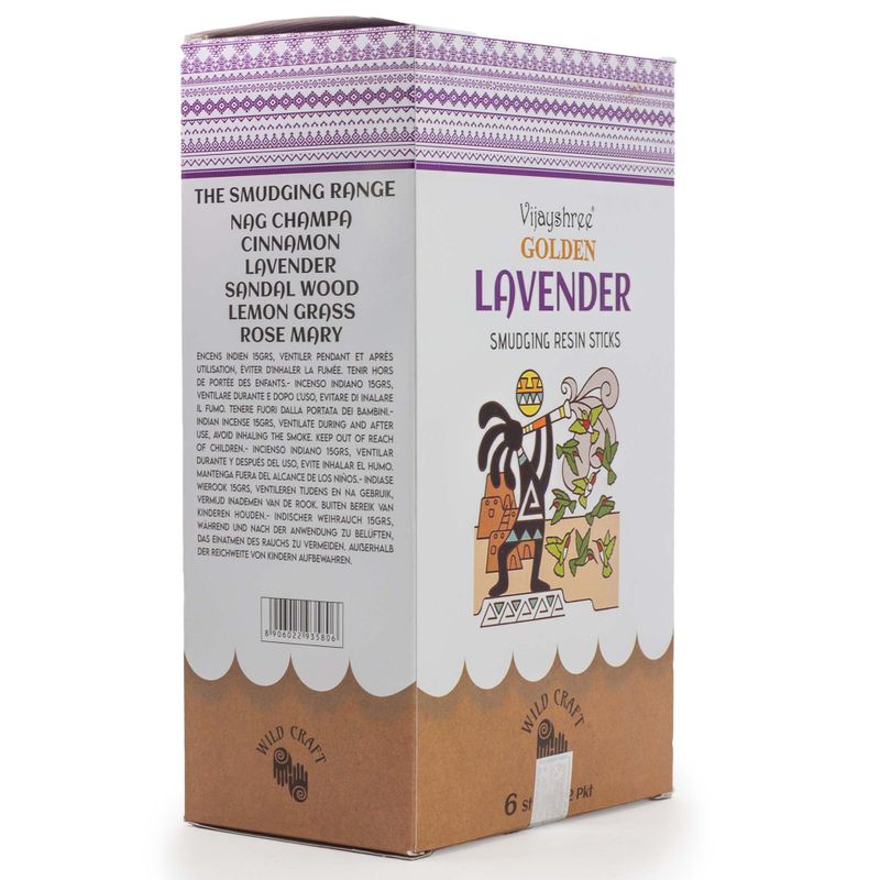 30g Golden Lavender Smudging Resin Sticks
