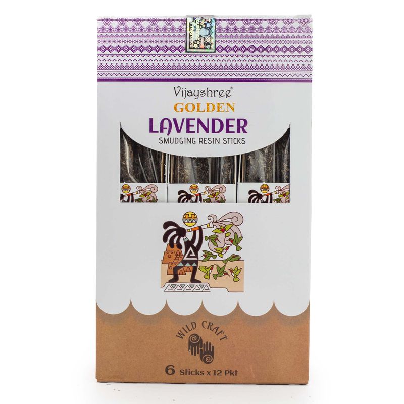 30g Golden Lavender Smudging Resin Sticks