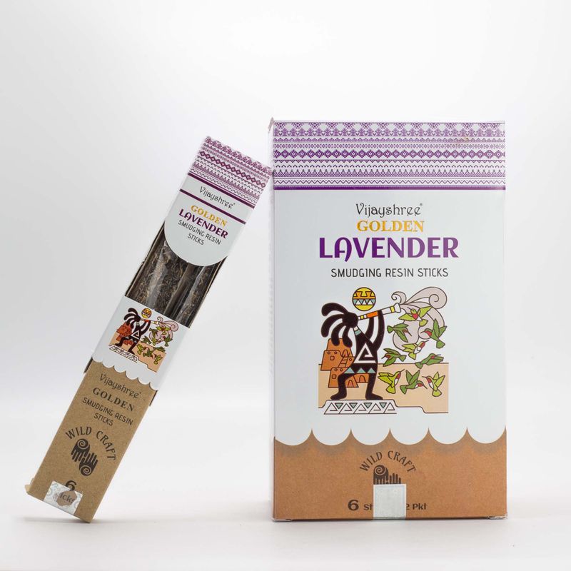 30g Golden Lavender Smudging Resin Sticks