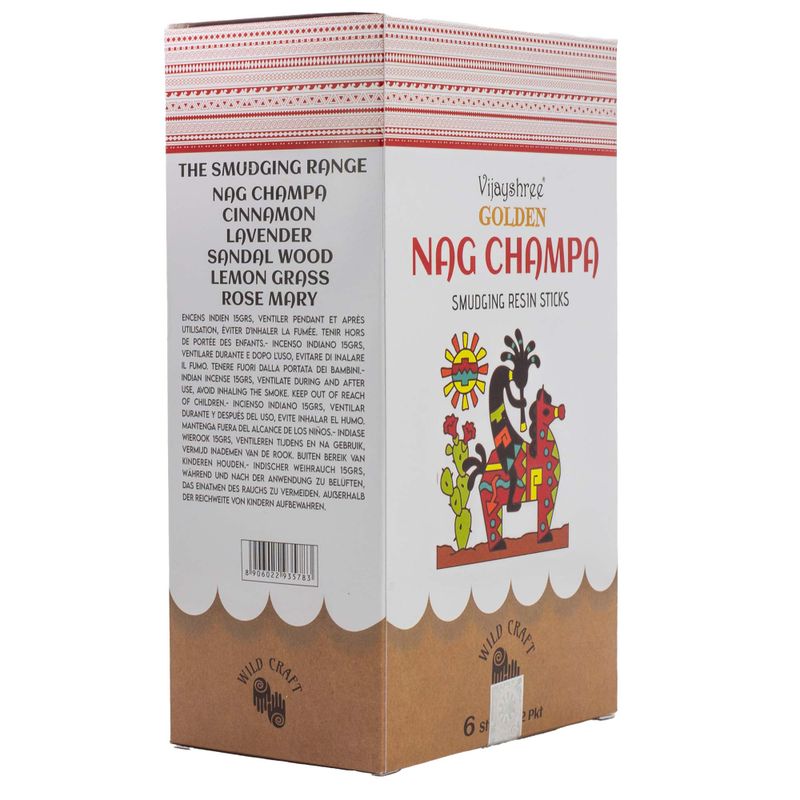 30g Golden Nag Champa Smudging Resin Sticks