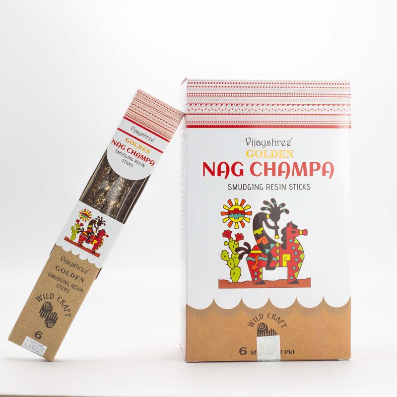 30g Golden Nag Champa Smudging Resin Sticks