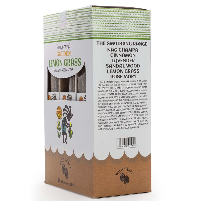30g Golden Lemon Grass Smudging Resin Sticks