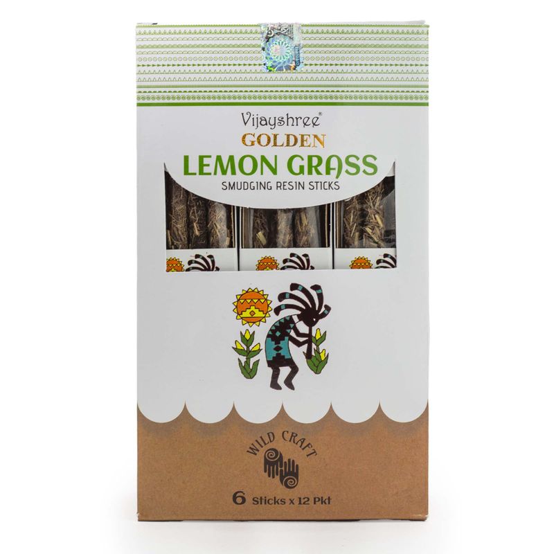 30g Golden Lemon Grass Smudging Resin Sticks
