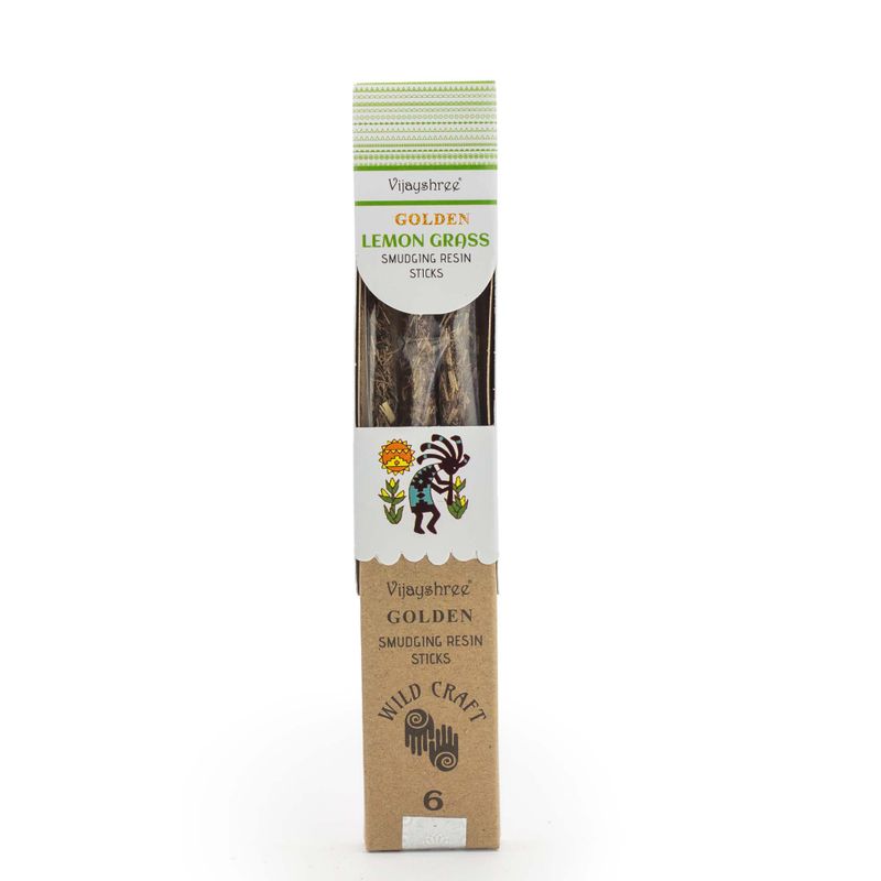 30g Golden Lemon Grass Smudging Resin Sticks