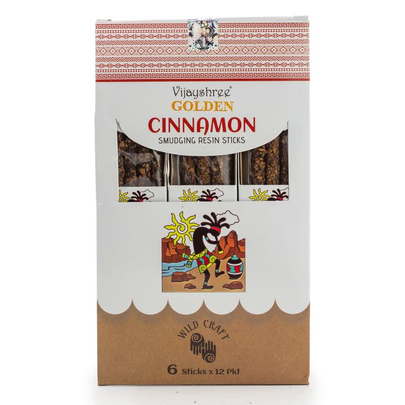 30g Golden Cinnamon Smudging Resin Sticks