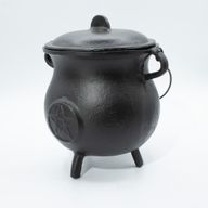 Extra Huge Cast Iron Cauldron with Pentagon 23x18cm (at least 4kg)