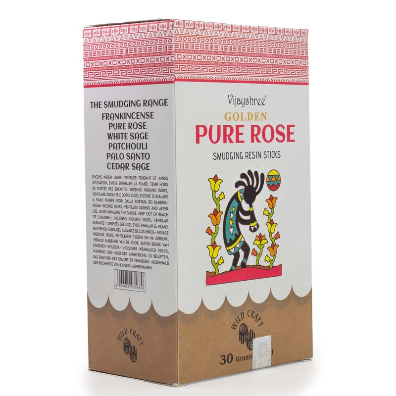 30g Golden Pure Rose Smudging Resin Sticks