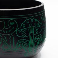 Cauldren Singing Bowl - Magic Mushroom - Green (15cm)