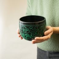 Cauldren Singing Bowl - Magic Mushroom - Green (15cm)