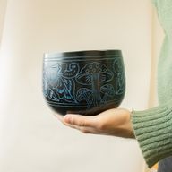Cauldren Singing Bowl - Magic Mushroom - Blue (15cm)