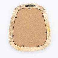 Set of 3 Pebble Shaped Mirrors - Dark Brown Finish