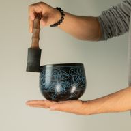 Cauldren Singing Bowl - Magic Mushroom - Blue (15cm)