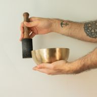 Medium Chaken Handmade Singing Bowl (approx 500g) - 15cm