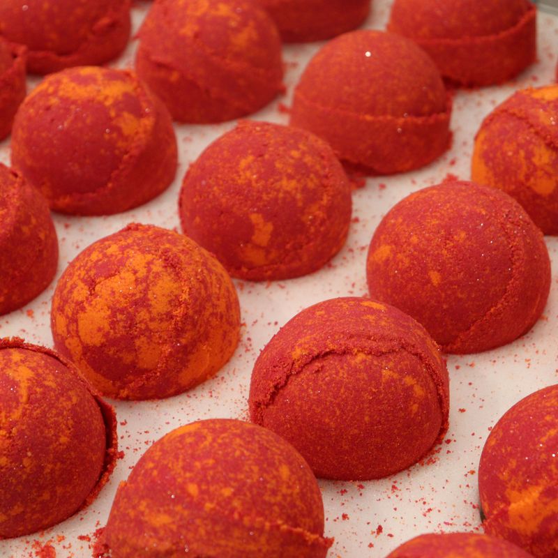 Crystal Bath Bomb - Fire - White Label