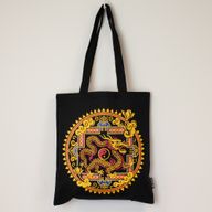 Iconic Classic Tote Bag - Dragon Yin & Yang- Black 6oz (40x36cm)