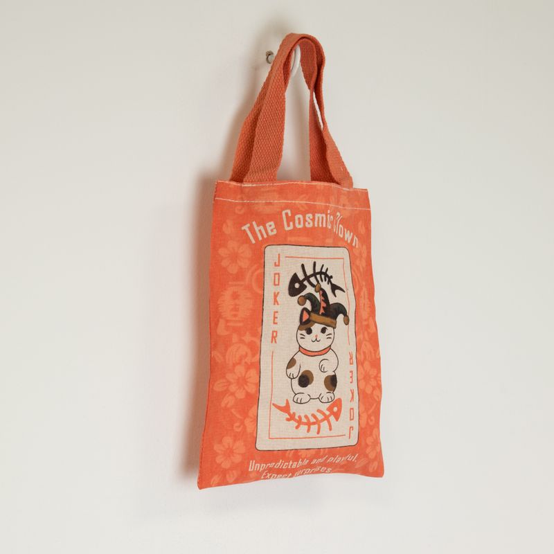 Iconic Mini Gift Tote Bag - Maneki Neko (4 assorted designs) - (25x20cm) - Natural 4oz