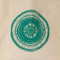 Iconic Mini Gift Tote Bag - Urban Mandala (4 assorted colours) - (25x18cm) - Natural 4oz