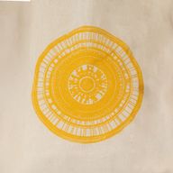 Iconic Mini Gift Tote Bag - Urban Mandala (4 assorted colours) - (25x18cm) - Natural 4oz