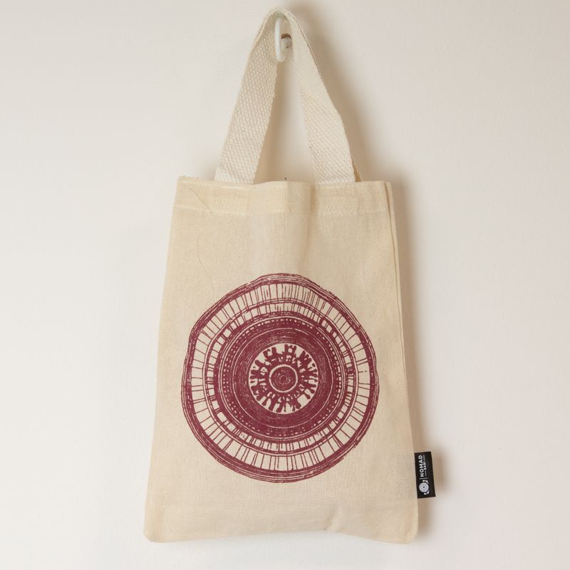 Iconic Mini Gift Tote Bag - Urban Mandala (4 assorted colours) - (25x18cm) - Natural 4oz
