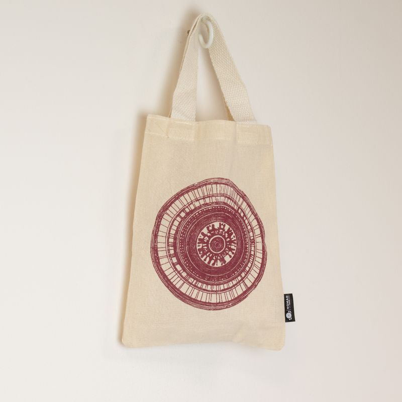 Iconic Mini Gift Tote Bag - Urban Mandala (4 assorted colours) - (25x18cm) - Natural 4oz