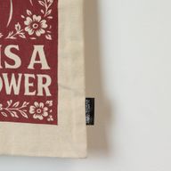 Iconic Toni Tote Bag - Love is a Super Power (41x31cm) - Natural 10oz - Inside pocket and zip closure