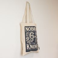 Iconic Toni Tote Bag - Nobody Knows 67 (41x31cm) - Natural 10oz - Inside pocket and zip closure