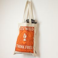 Iconic Toni Tote Bag - Stay Wild (41x31cm) - Natural 10oz - Inside pocket and zip closure